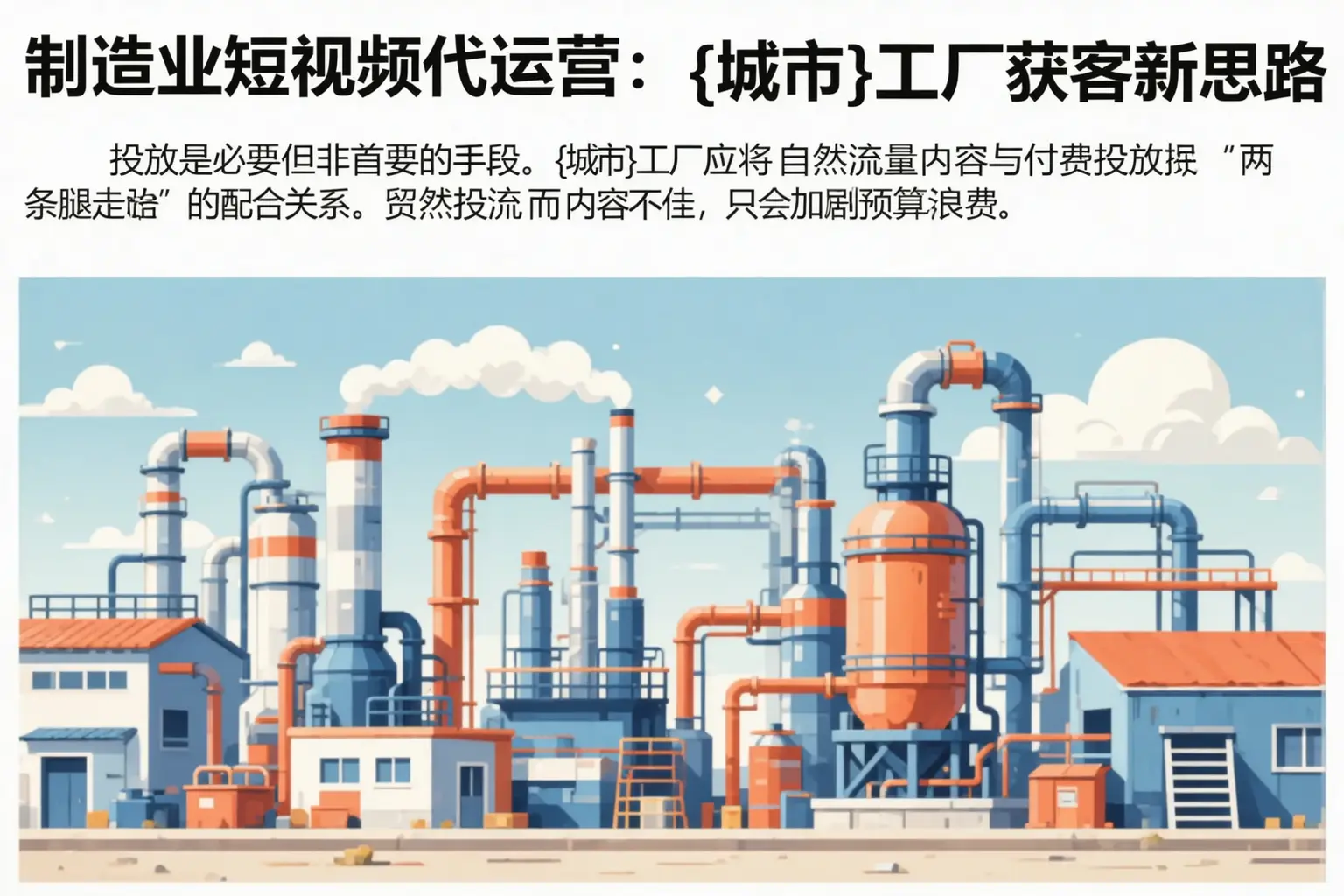 制造业短视频代运营：萝北工厂获客新思路